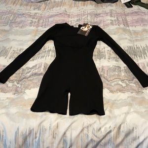 Black one piece jumpsuit